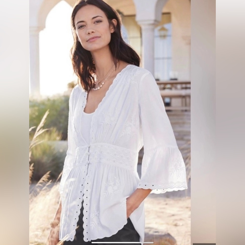 Soft Surroundings rayon blouse